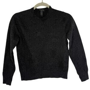 Banana Republic Boys Dark Grey Merino Wool Winter Sweater Size Small